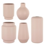 PINK MOD BAUBLE CERAMIC BUD VASE ASSORTED STYLES PER CASE 4"-6" openings 1"- 2 5/8"