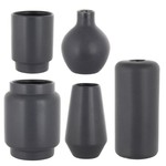 BLACK MOD BAUBLE BUD VASE ASSORTED STYLES PER CASE Heights 4"-6" openings 1"- 2 5/8"