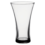 40% off was $12.49 now $7.49, 9"h x 5.25" Trumpet Vase - Crystal