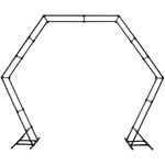 50% off was $450 now $225, 10' HEXAGON METAL ARCH