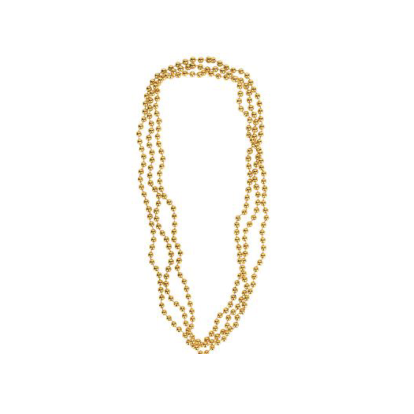 33"" 7 MM GOLD BEADS