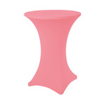 24" - 30" x 42" PINK SPANDEX COCKTAIL TABLE COVER