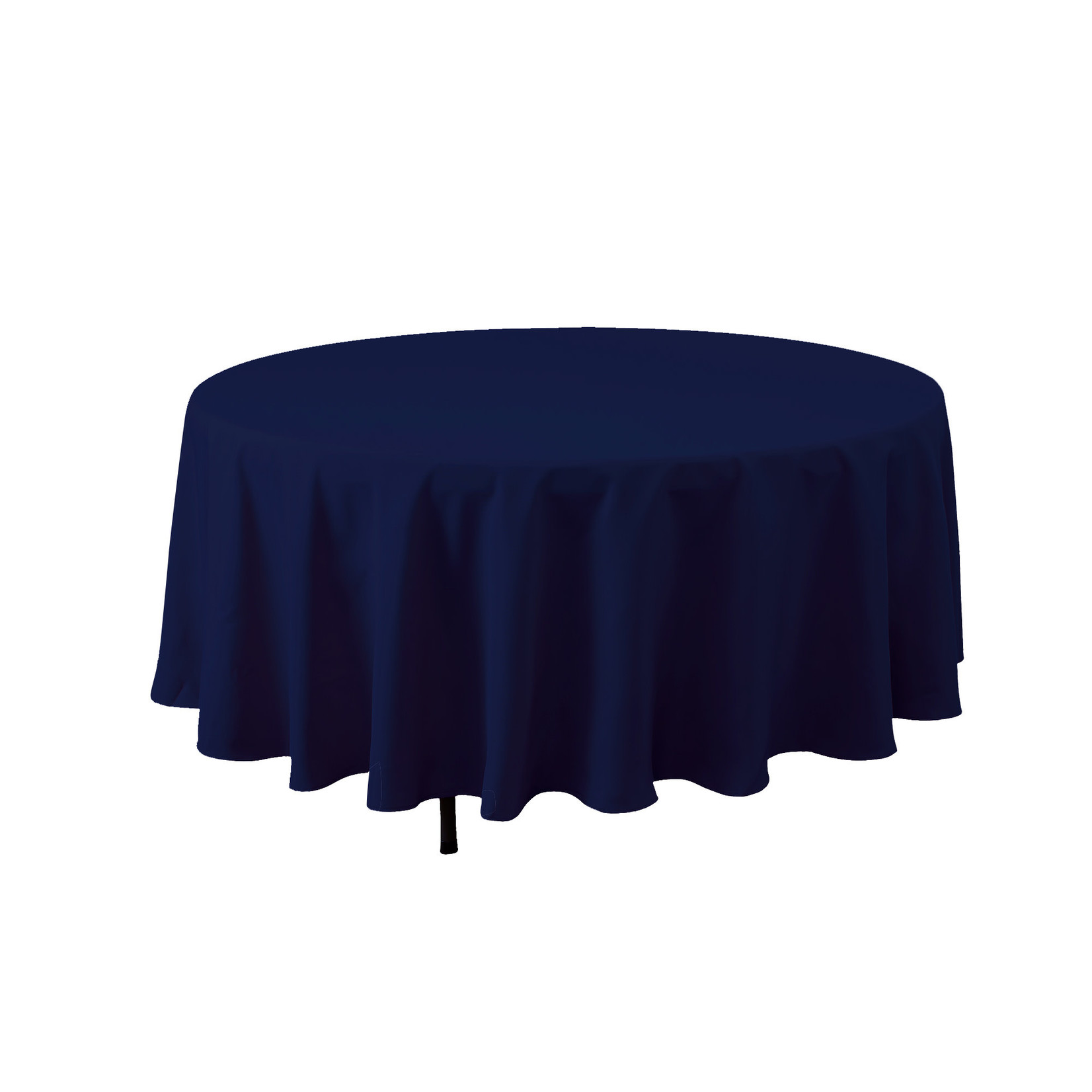 NAVY ROUND POLYESTER TABLE COVER 90''