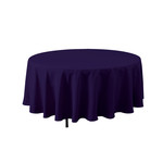 PURPLE ROUND POLYESTER TABLECOVER 90''