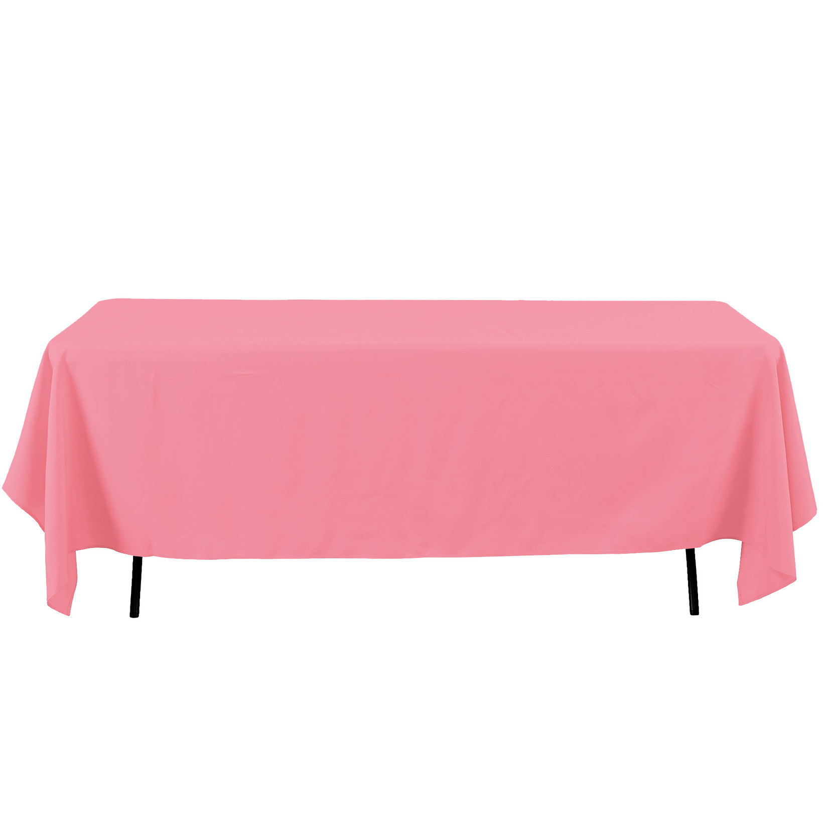 60 X 126’’ PINK RECTANGLE POLYESTER TABLE COVER