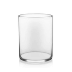 4"H X 3" CLEAR GLASS VASE CYLINDER