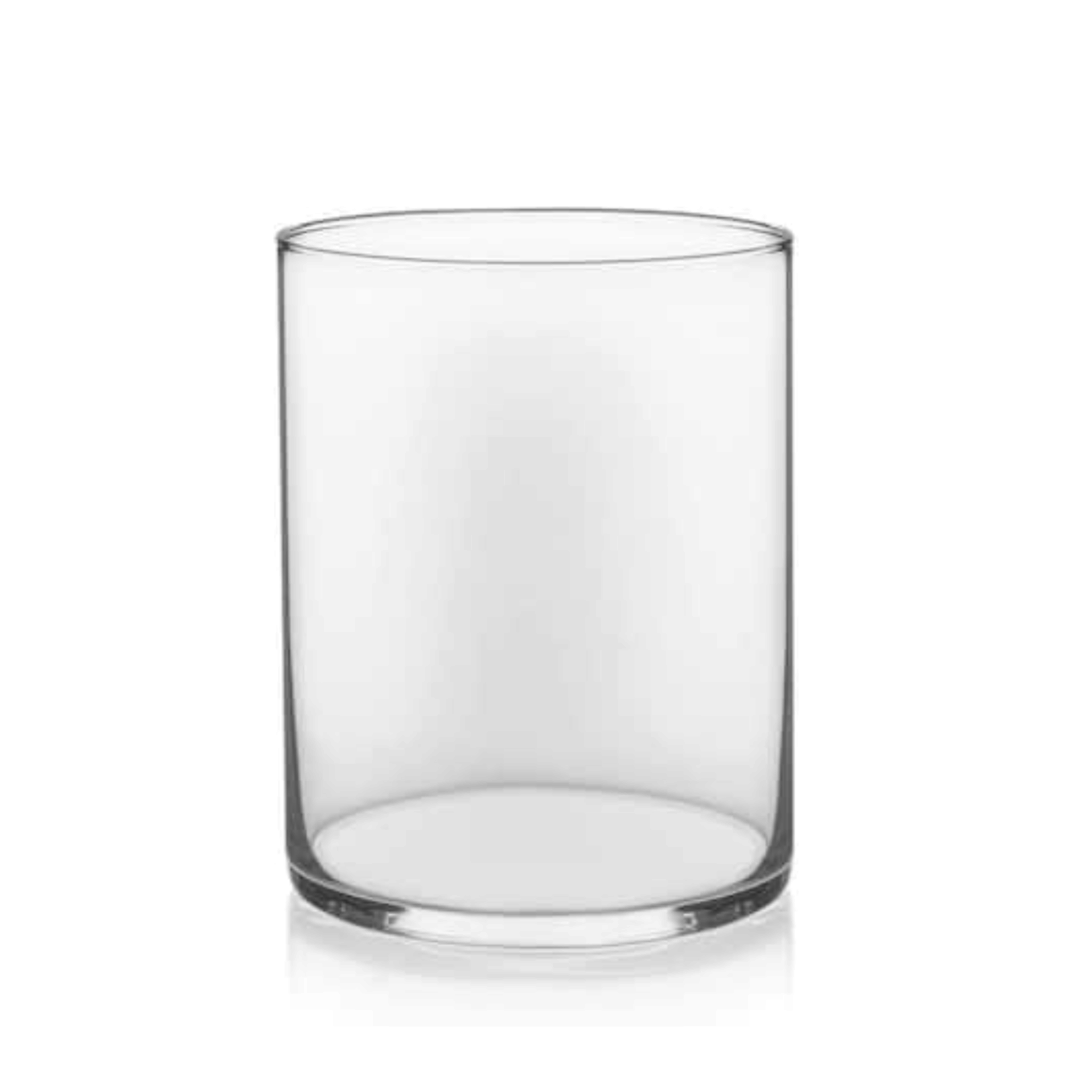 4"H X 3" CLEAR GLASS VASE CYLINDER c0304