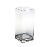 12"H X 6" X 6" SQUARE OPEN TALL RECTANGLE VASE