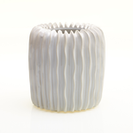 5" X 5" HAVEN WHITE CERAMIC VASE (AD)