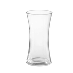 8”H X 4.75” CLEAR GLASS GATHERING VASE