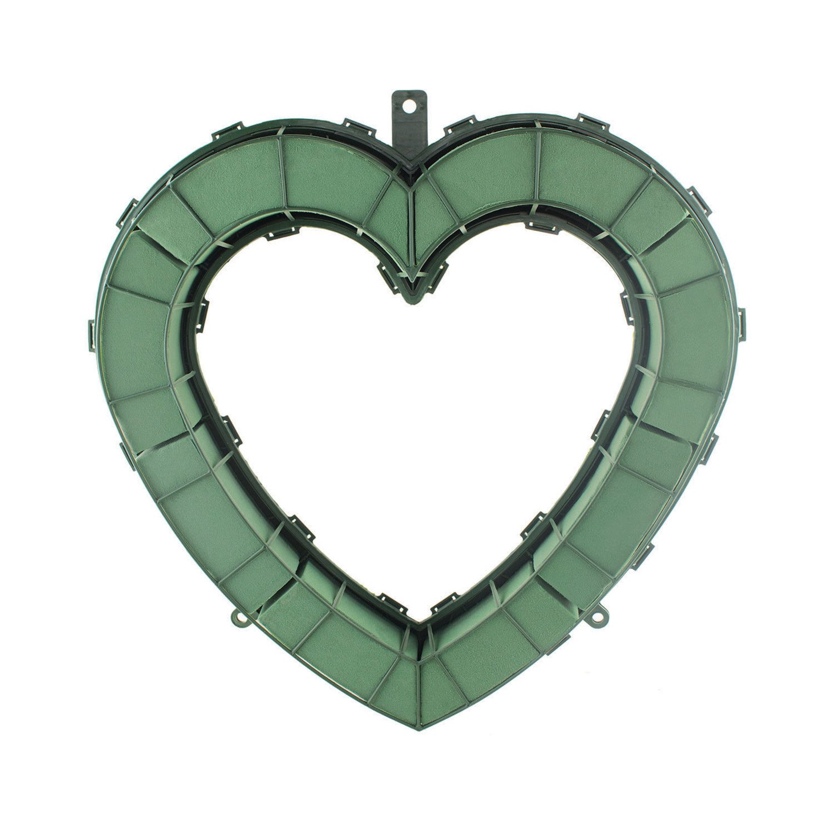 18" Open Heart - WET FOAM Green