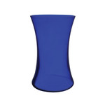 8"h x 4.75" GLASS GATHERING VASE -  COBALT BLUE
