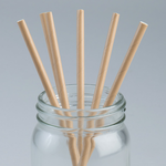 PAPER STRAWS 7 ¾" 10PCS/BAG - NATURAL