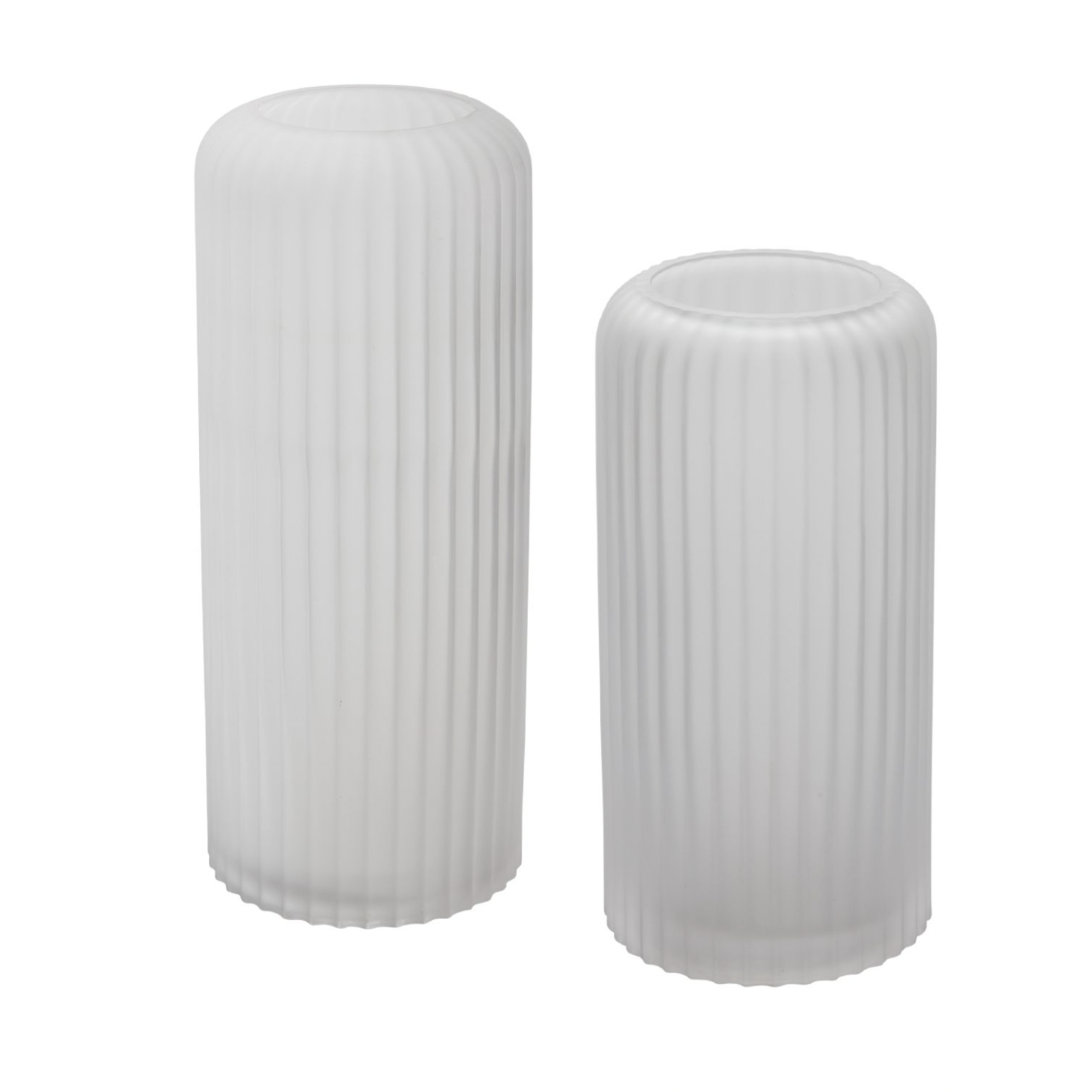 40% off was $34.59 now $20.69. 14”H X 5.75” WHITE GLASS PALOMA VASE