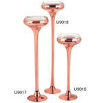 60% off was $40 now $16.00. H-24” Top-4.75" D-5.75” CopperROSE GOLD METALLIC ACCENT