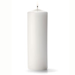 10”H X 2.8”D WHITE PILLAR CANDLE