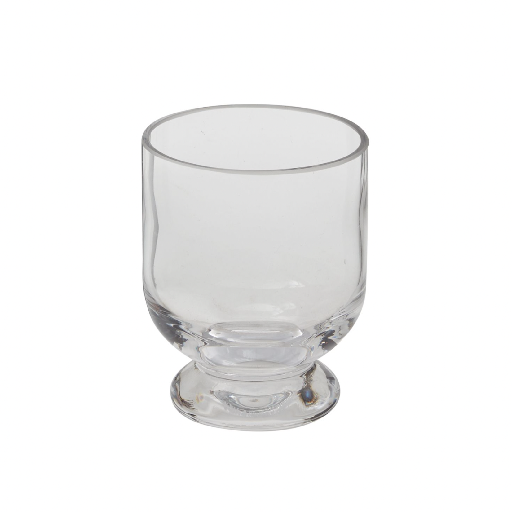 3.5”H X 2.5” GLASS HOLLIS PEDESTAL VASE