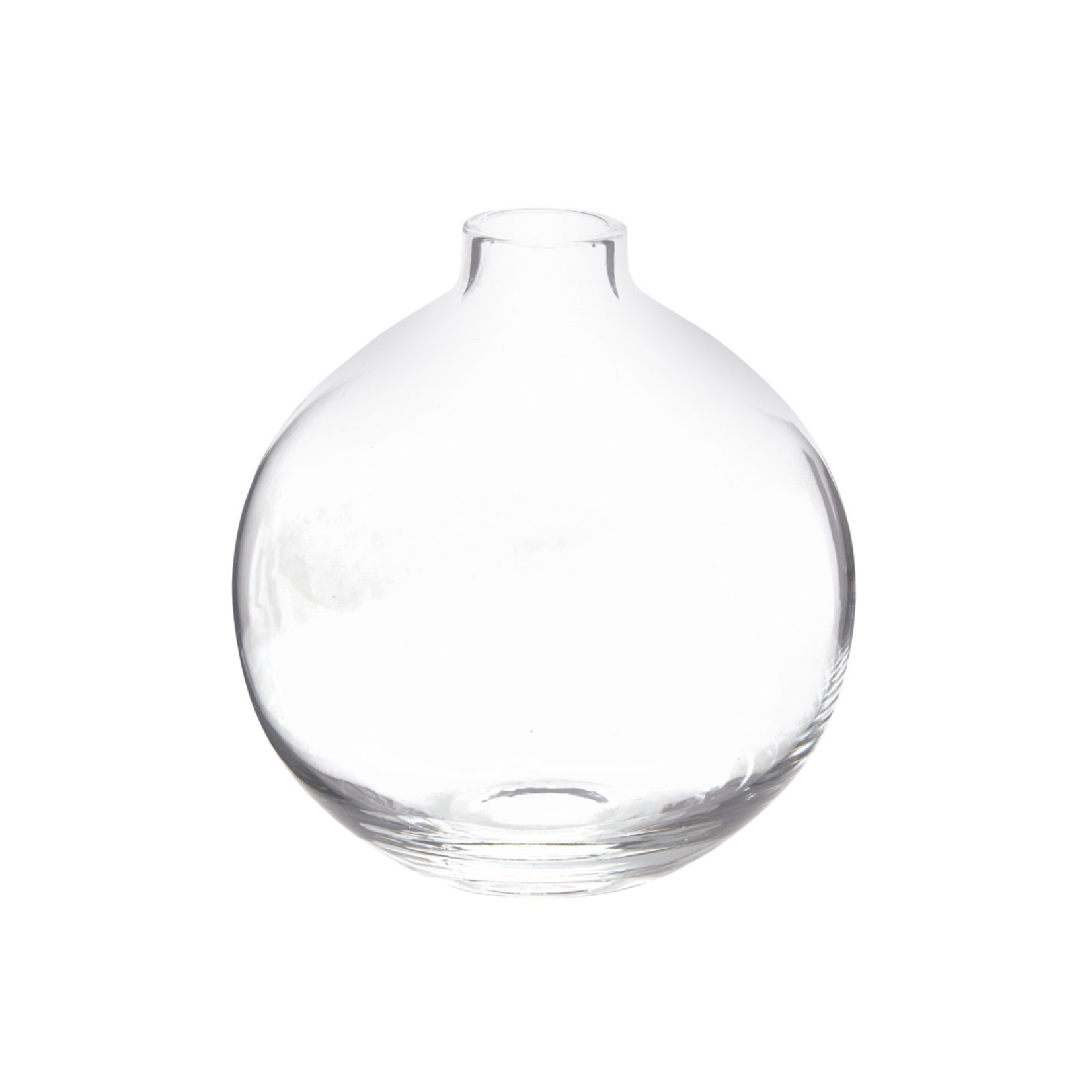 5.75”H X 5” GLASS CHIM BUDVASE