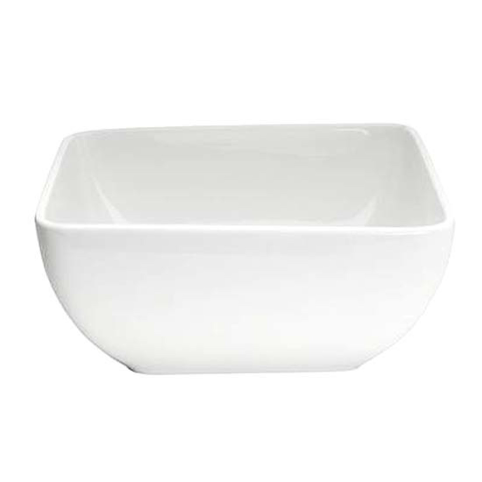 WHITE SQ MELAMINE BOWL 6.25''