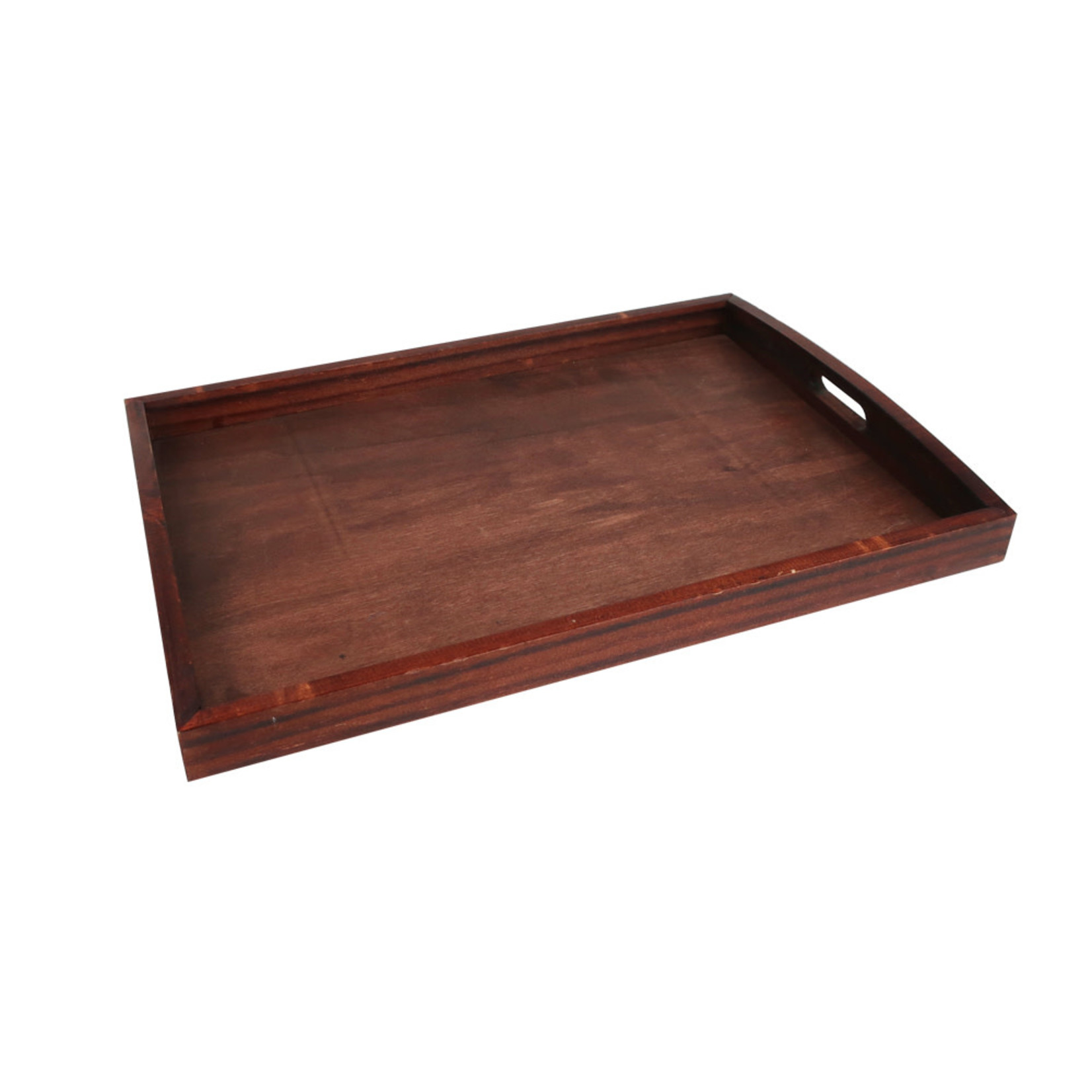 12'' X 11'' X 1.57'' BROWN WOOD TRAY