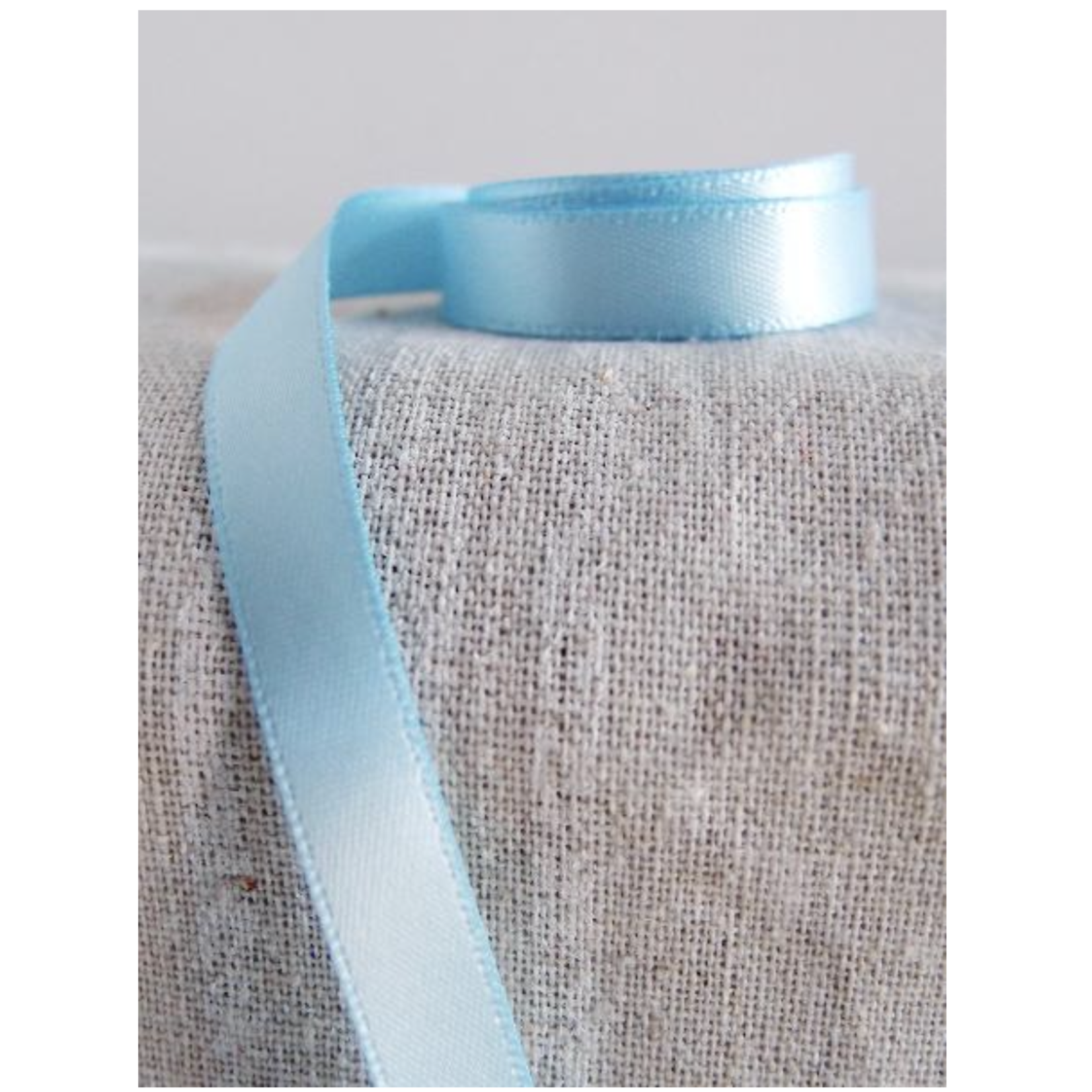 3/8’’x 50 yd DOUBLE FACE LIGHT BLUE RIBBON