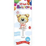 14'' FOIL BALLOON TIGER ON STAND reg $1.99