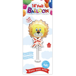 14'' FOIL BALLOON, LION ON STAND re $1.99