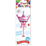 14'' FOIL BALLOON HAPPY BIRTHDAY PRINCESS ON STAND reg $1.99