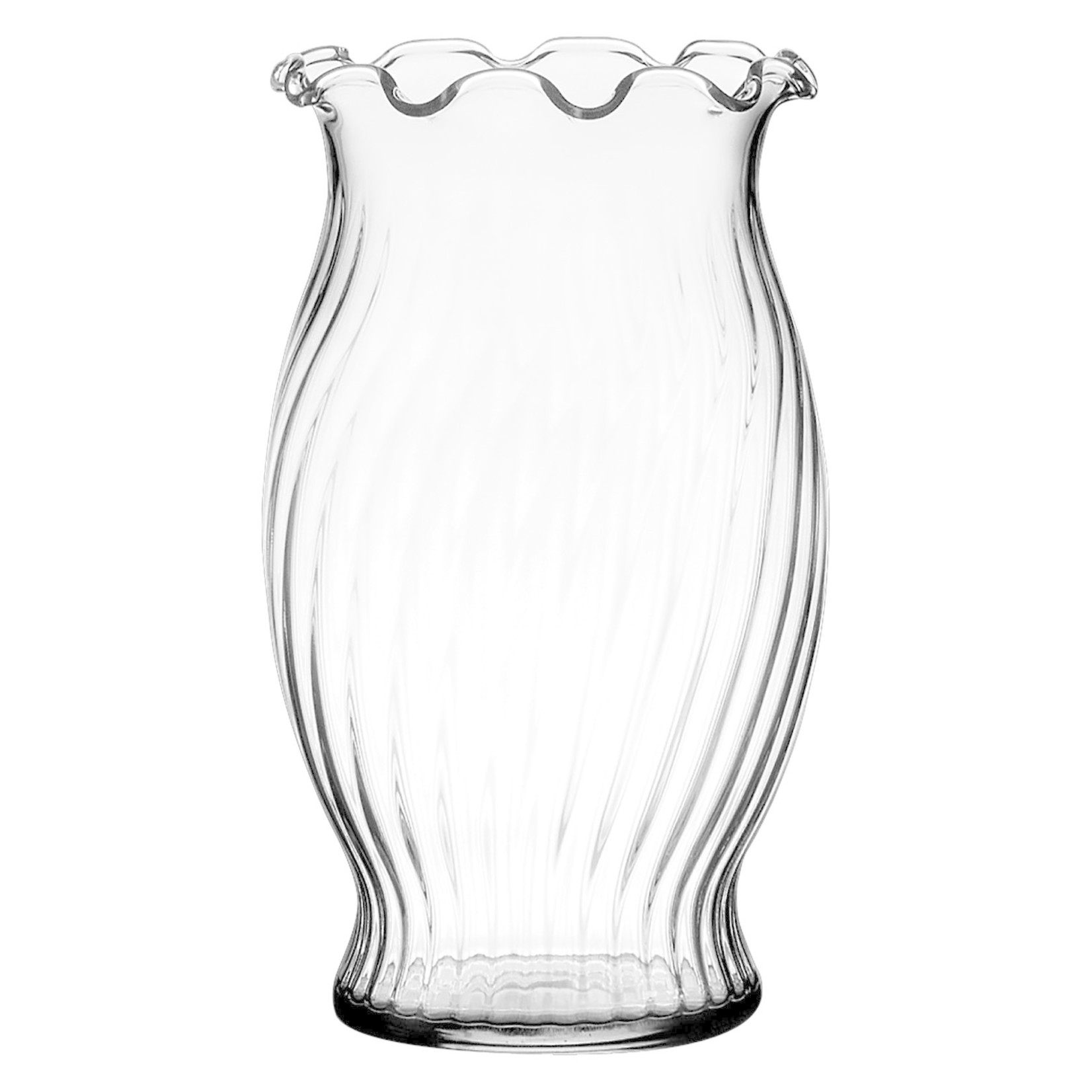 6 5/8" X 3.5" Fluted Vase - Crystal