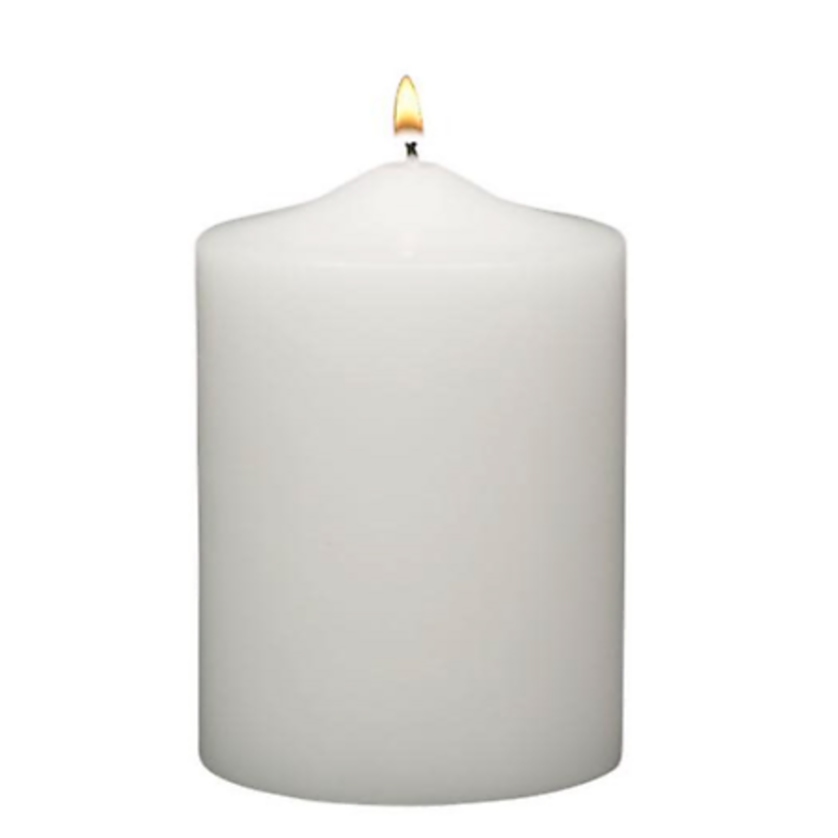 4”H X 2.8”D WHITE PILLAR CANDLE