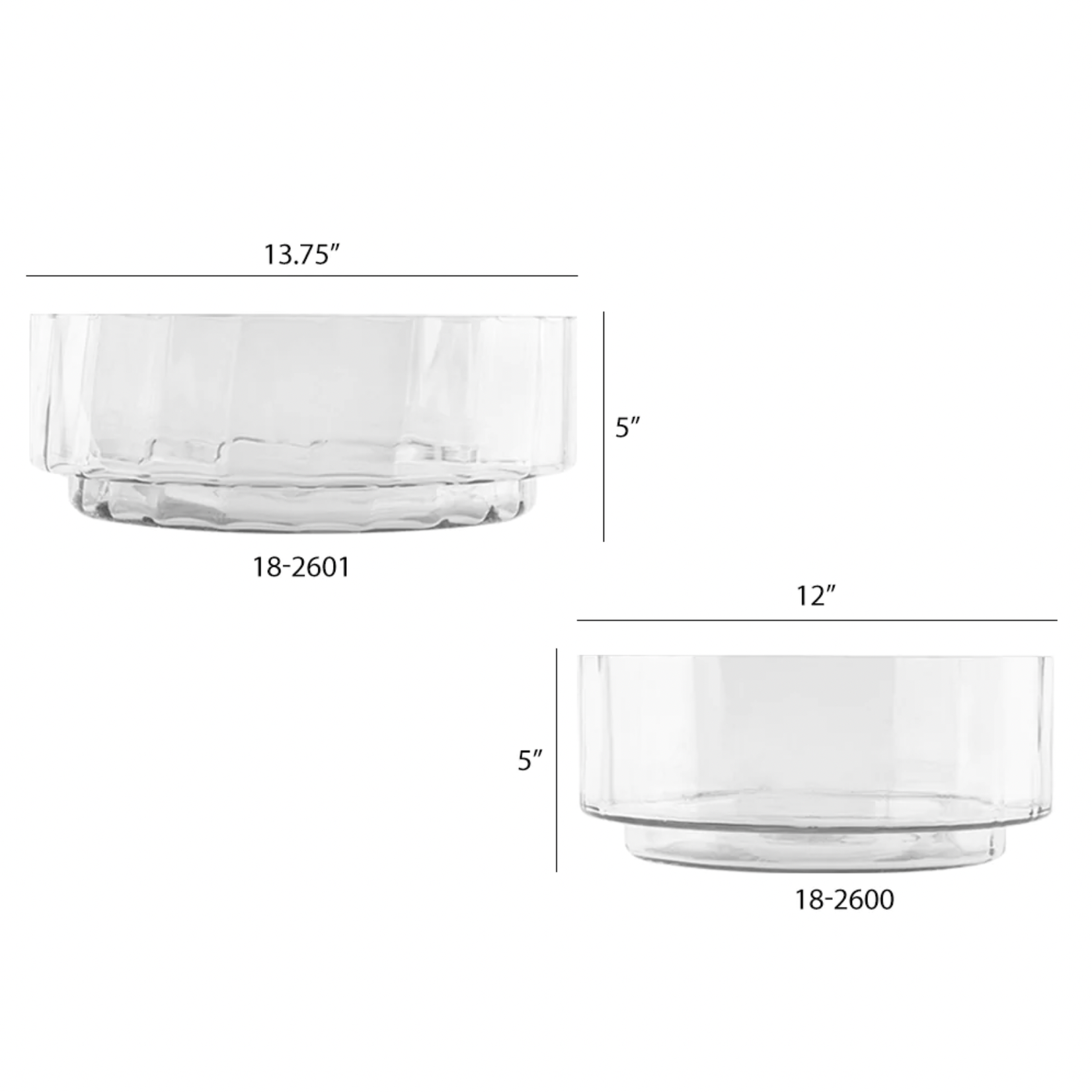 40% off was $52.49 now $31.49. 5”h x 13.75” LOW GLASS CYLINDER BOWL