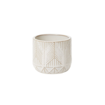 3.25” X 3.25” WHITE CERAMIC WHITCOMB POT