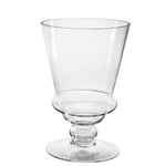 8.25"h x 5.5"  GLASS CHALICE PEDESTAL, BOTTOM 4.75”