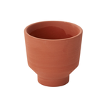 3.5” X 3.5”TERRACOTTA CERAMIC CRESCENDO POT