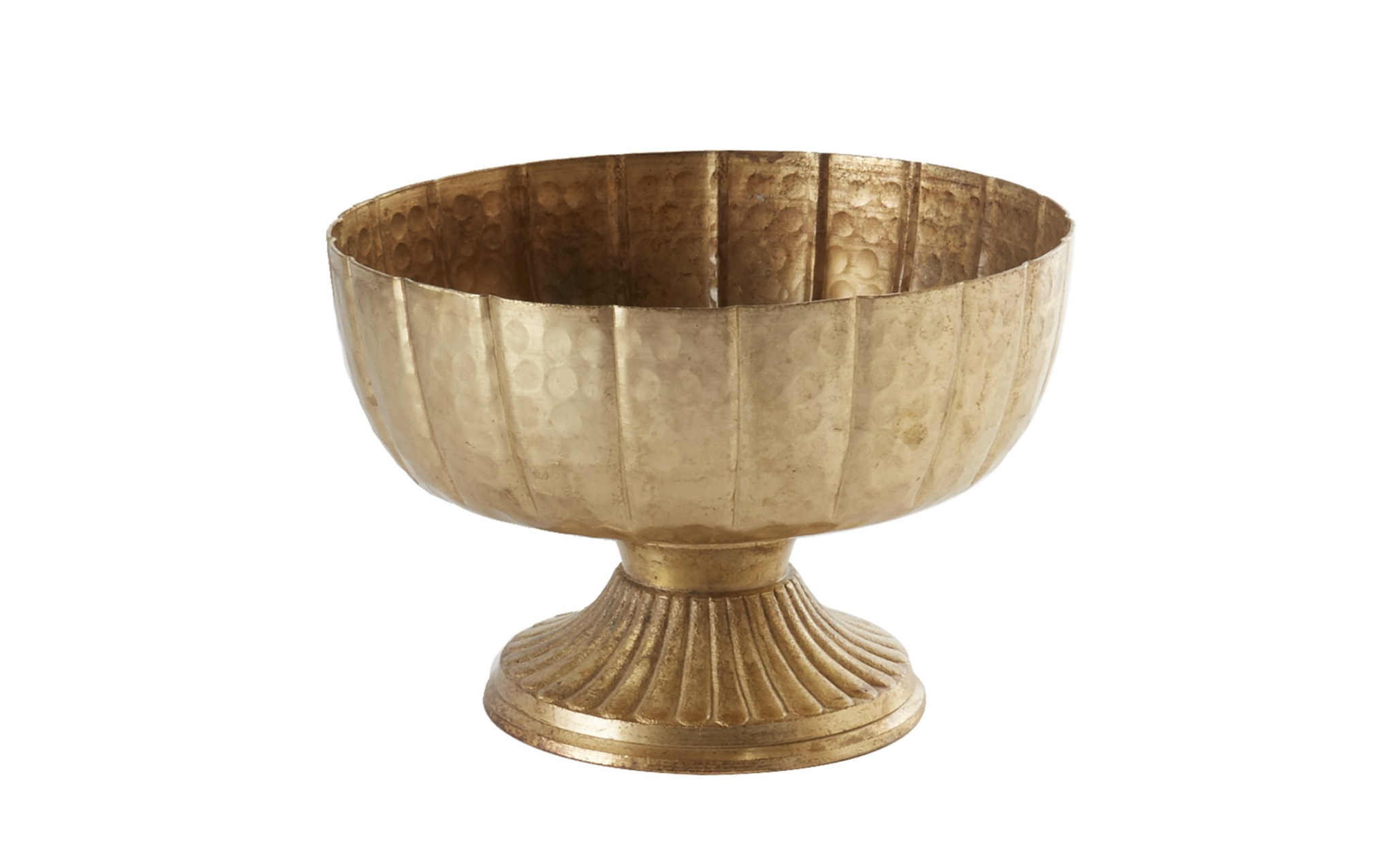 5.5”h x 8” GOLD LITA METAL COMPOTE (AD) - QUALITY WHOLESALE