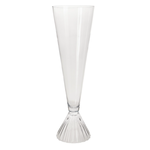 31.5”H X 9.5” GLASS SEMPLICE VASE REVERSIBLE