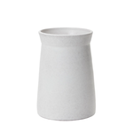 9.5’h x 6.5”  WHITE CERAMIC ALBAN VASE