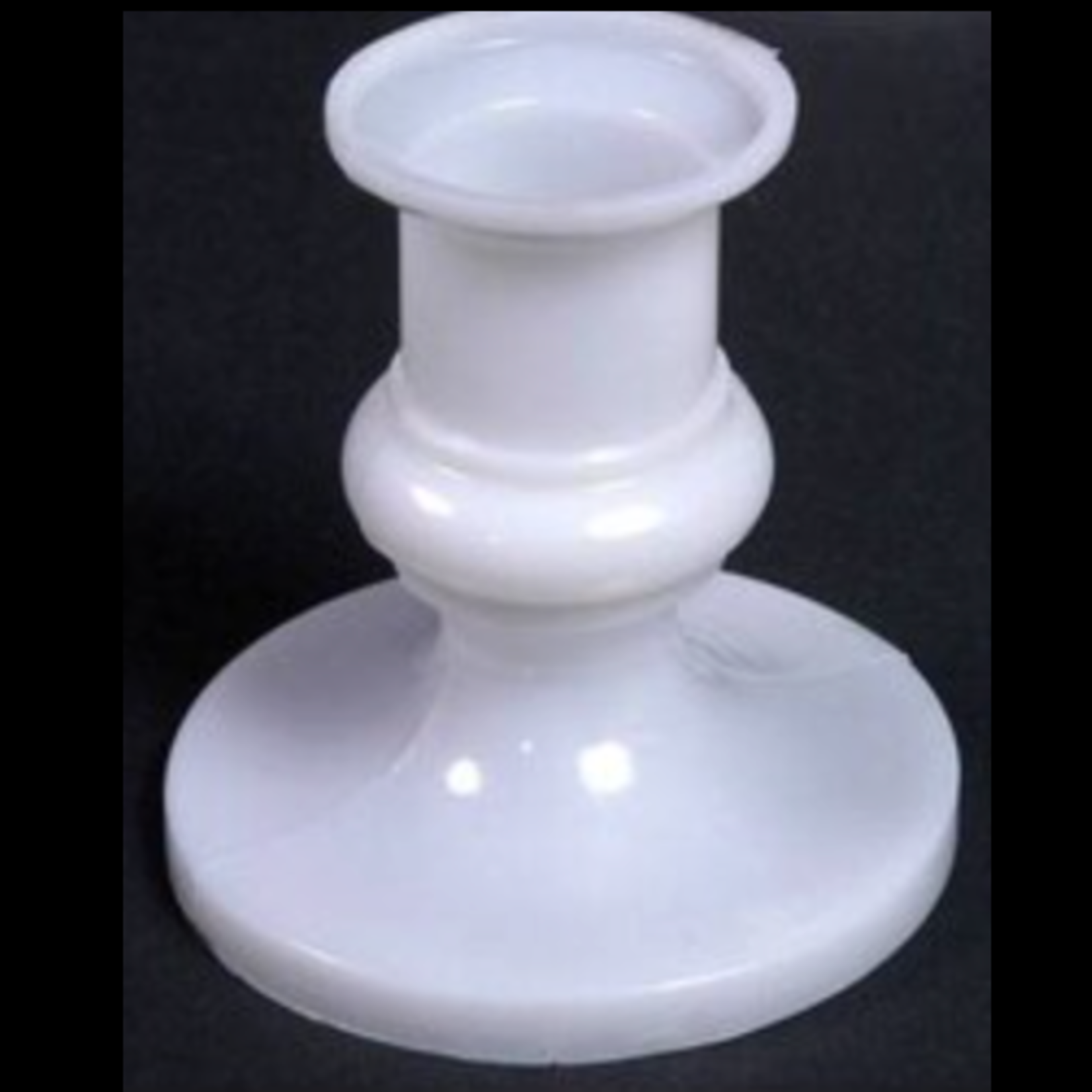 2.5in. WHITE ACRYLIC CANDLE HOLDER (12 PER PACK)