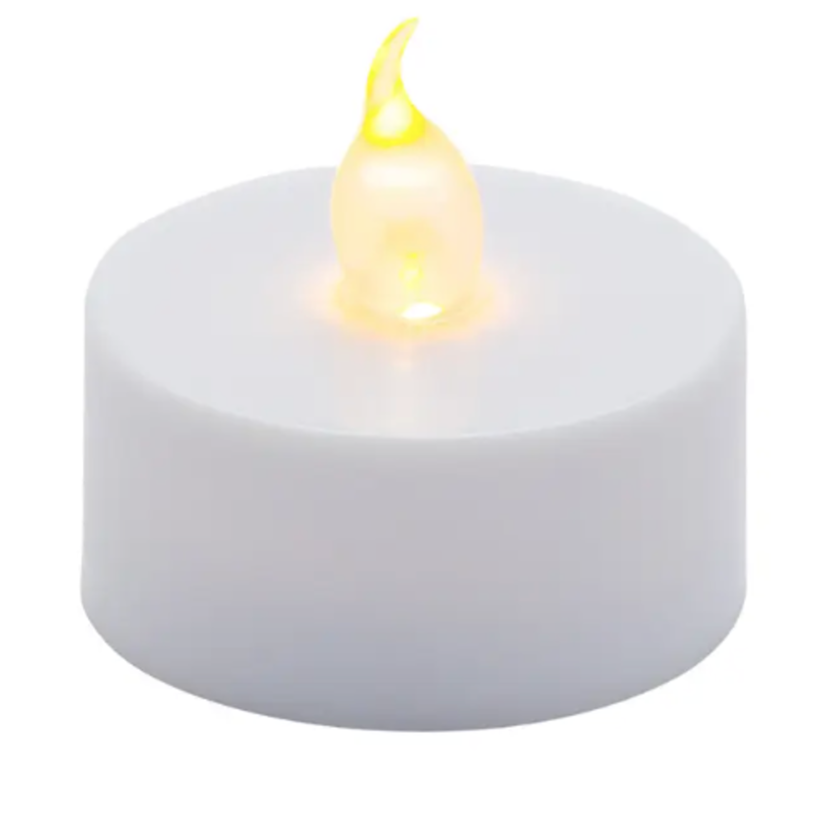YELLOW LED TEA LIGHT, 12 TO THE PACK