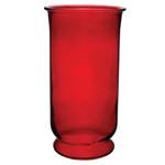 10”H X 5.5” RED RUBY GLASS REGENCY URN