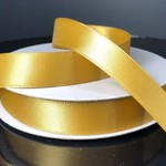 SILKY DOUBLE FACE SATIN NON WIRED EDGE 5/8"" x 25 YD OLD GOLD
