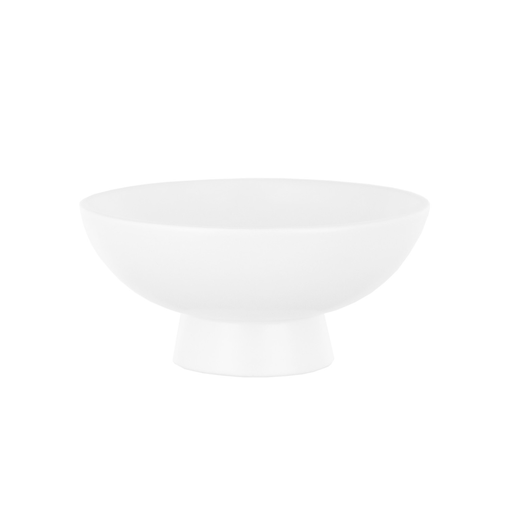 3”H X 6”D WHITE DEMI FOOTED BOWL
