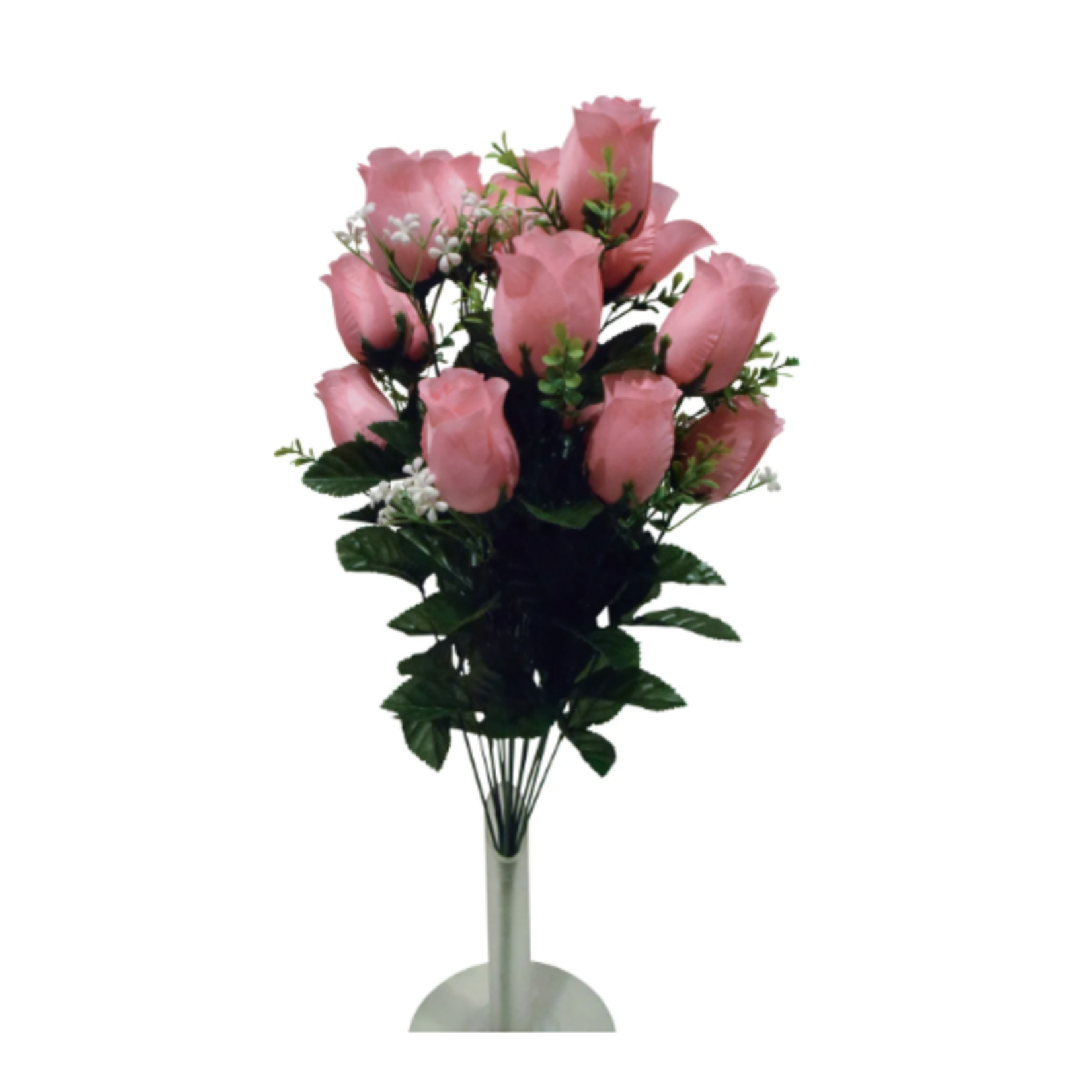 24" PINK ROSE BUSH, 18 HEADS, reg $10.99, 30% off