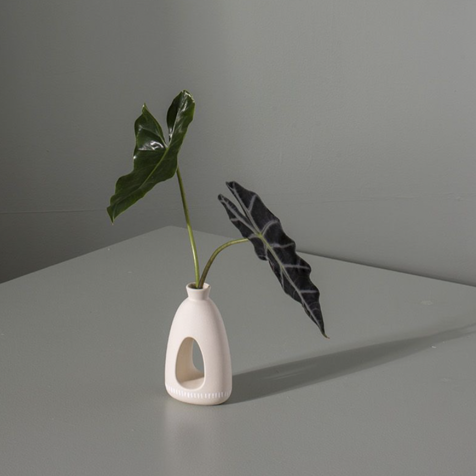 6”H X 3.25” X 2” IVORY CERAMIC TOVA BUDVASE 50% off was $10.50 now $5.25