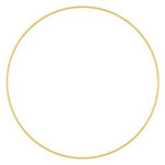 18” GOLD WIRE ROUND RING WREATH