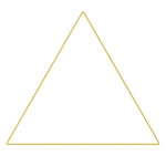 24” GOLD WIRE TRIANGLE