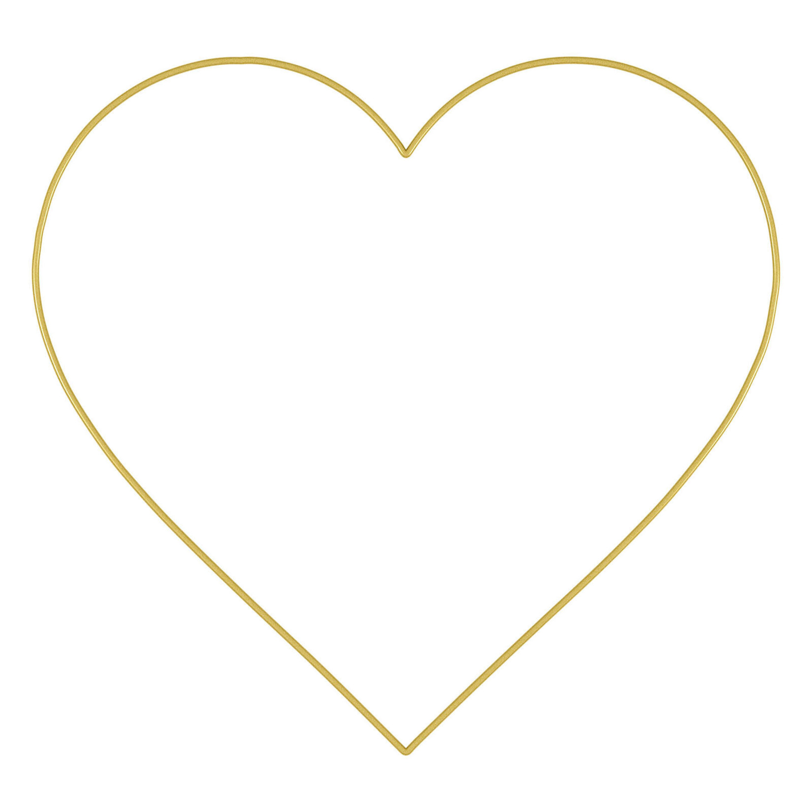 18” GOLD WIRE HEART