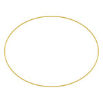 12” GOLD WIRE OVAL WREATH