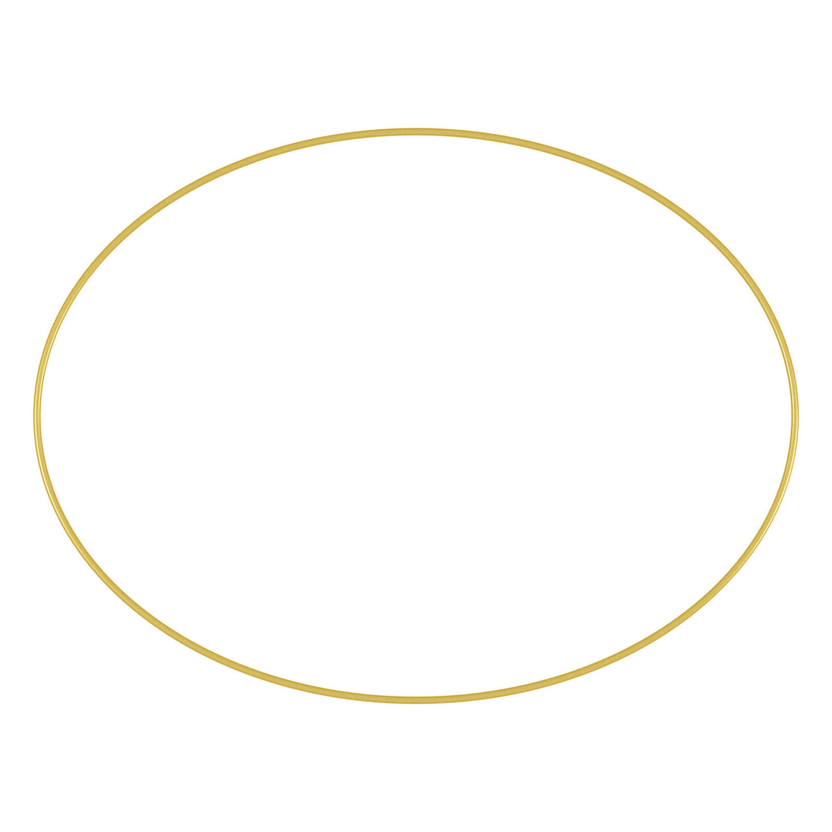 12” GOLD WIRE OVAL WREATH