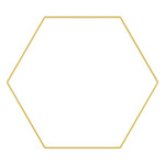 12” GOLD WIRE HEXAGON